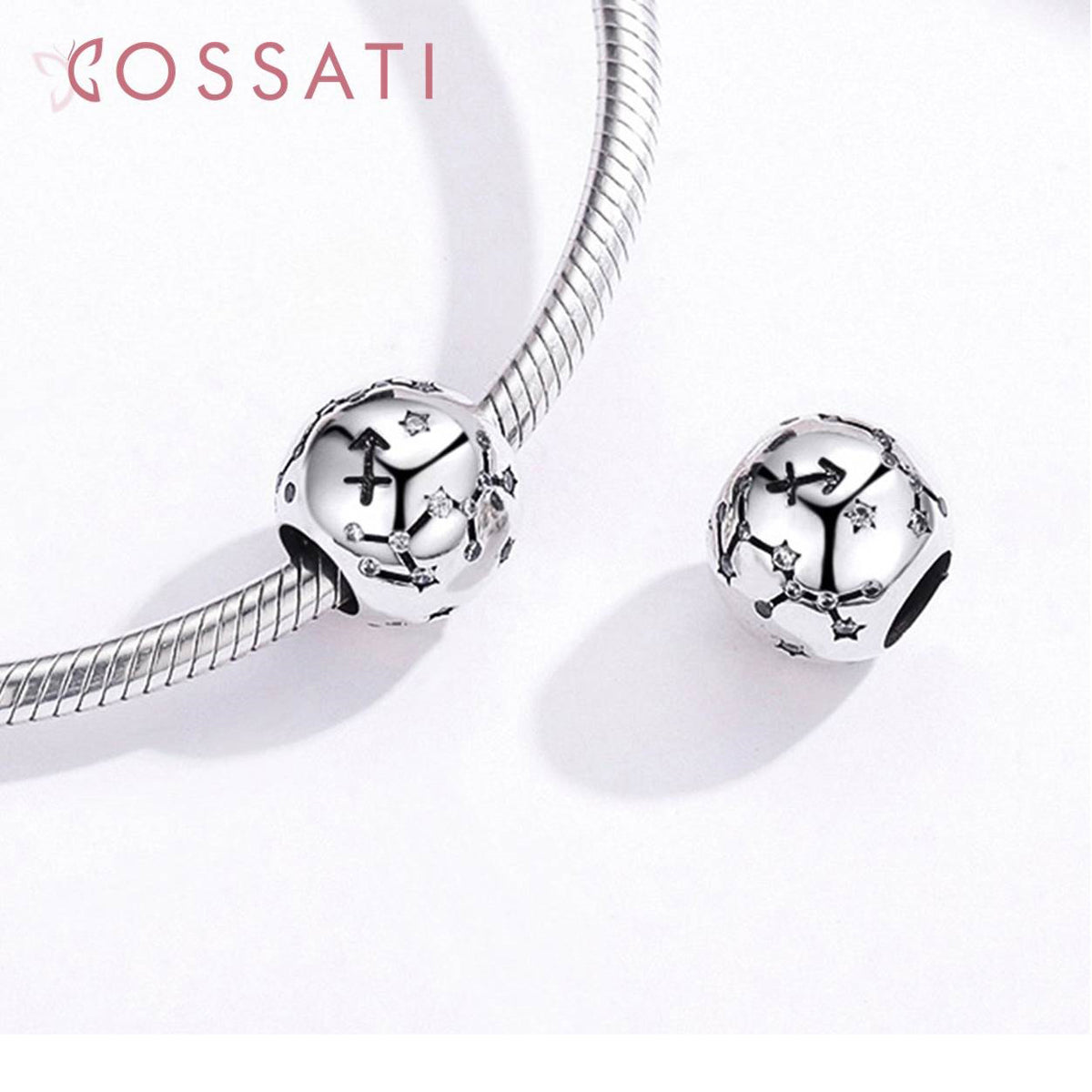 Charm De Plata Esterlina 925 Scc1218 Signos Del Zodiaco Color Sagitario - 9