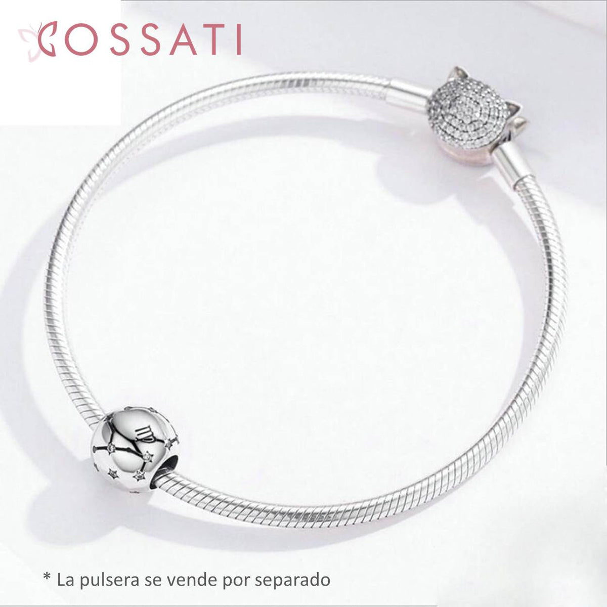Charm De Plata Esterlina 925 Scc1218 Signos Del Zodiaco Color Virgo - 6