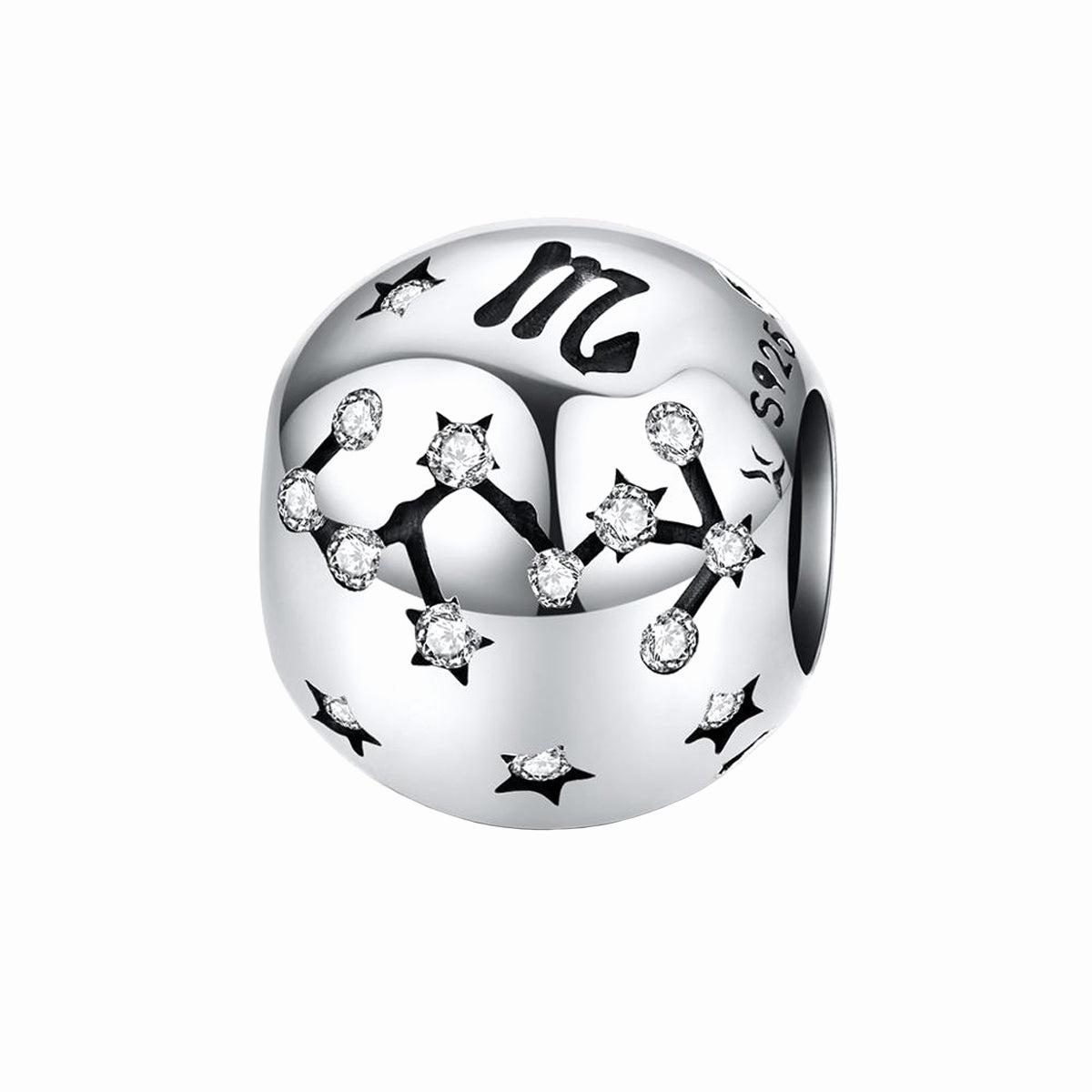 Charm De Plata Esterlina 925 Scc1218 Signos Del Zodiaco