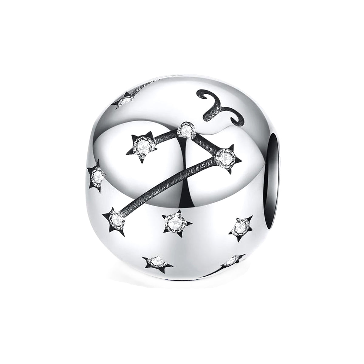 Charm De Plata Esterlina 925 Scc1218 Signos Del Zodiaco