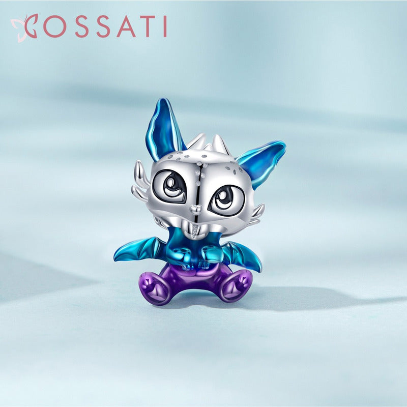 Charm Dije Plata De Ley S925 Cossati Scc2343 Dragon Volador Dragón Volador