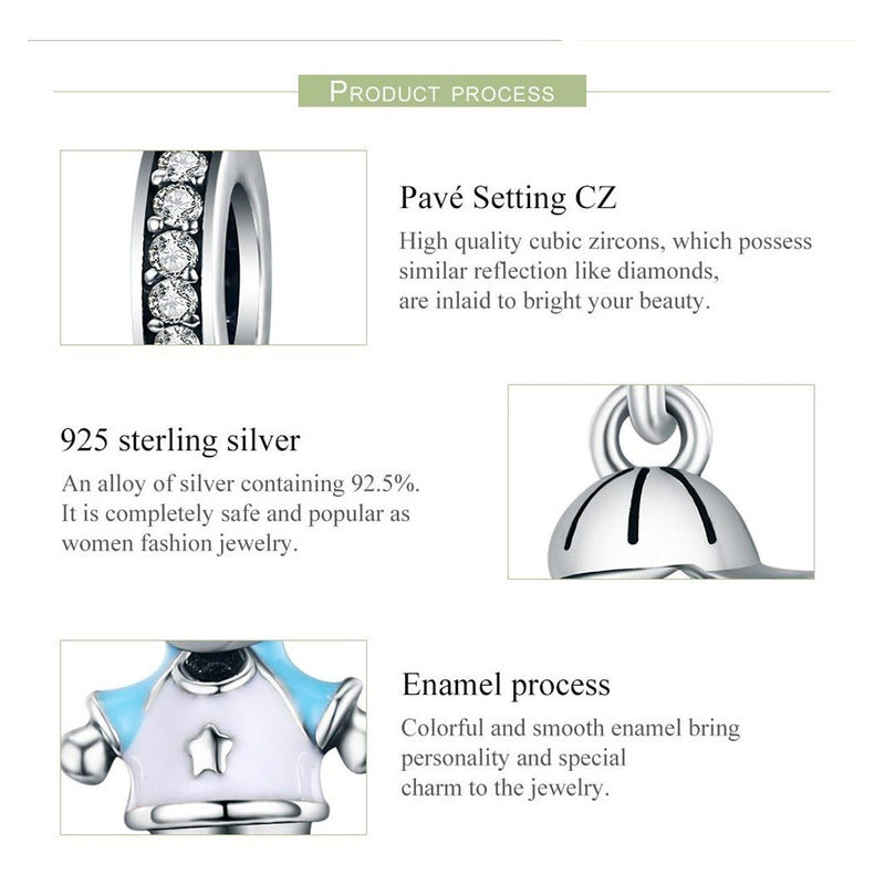 Charm De Plata Esterlina 925 Scc544 100% Original