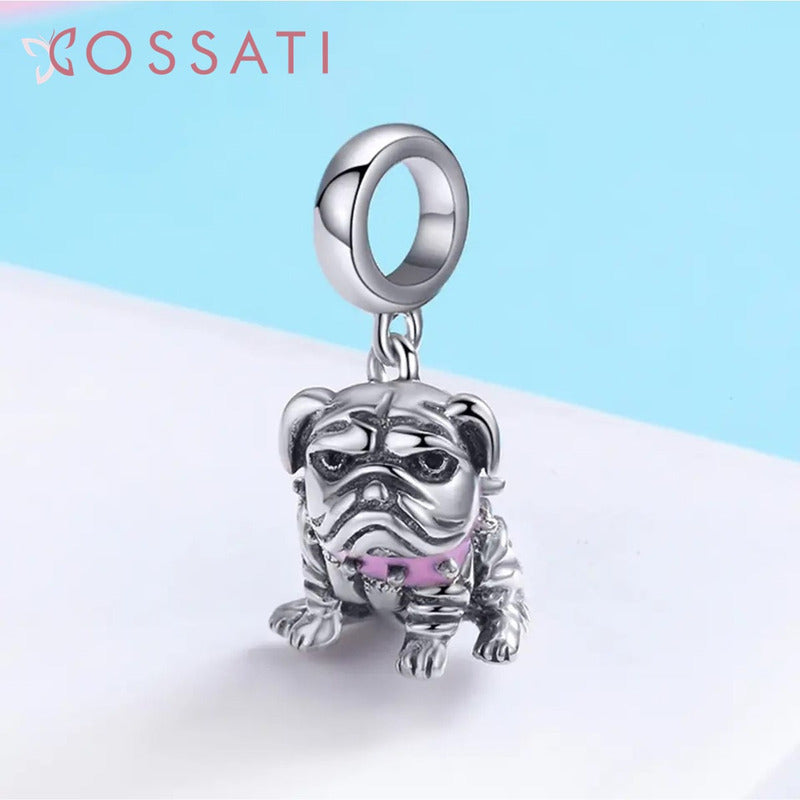 Charm Dije Plata De Ley 925 Cossati Scc552 Bulldog Inglés