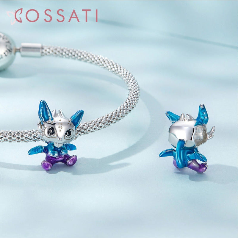 Charm Dije Plata De Ley S925 Cossati Scc2343 Dragon Volador Dragón Volador