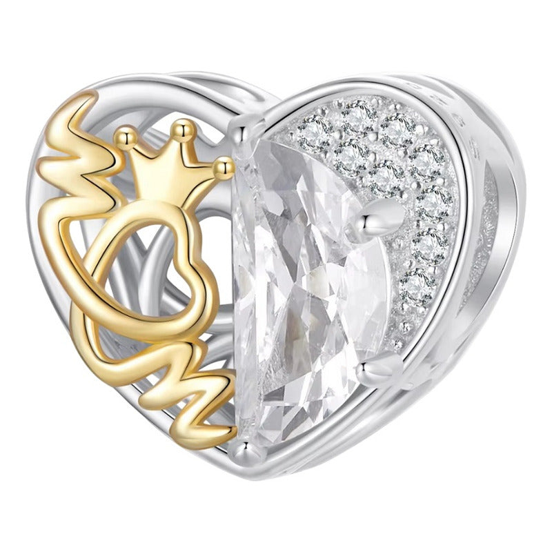 Charm Dije Plata De Ley S925 Cossati Bsc1002 Corazón Mom