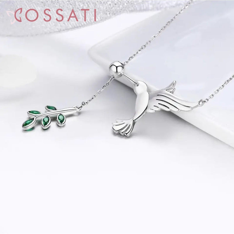 Gargantilla Collar Plata De Ley S925 Scn217 Ave Colibrí