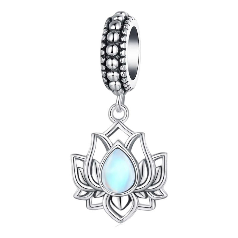 Charm Dije Plata De Ley S925 Cossati Scc2847 Flor De Loto