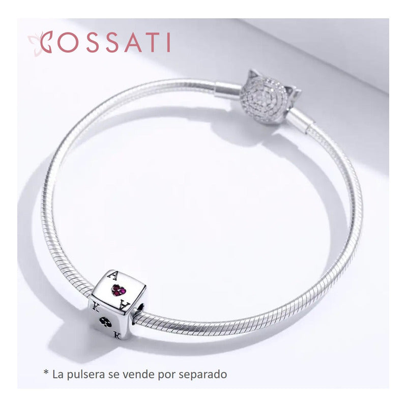 Charm Dije Plata Ley 925 Cossati Scc1440 Dado De La Suerte