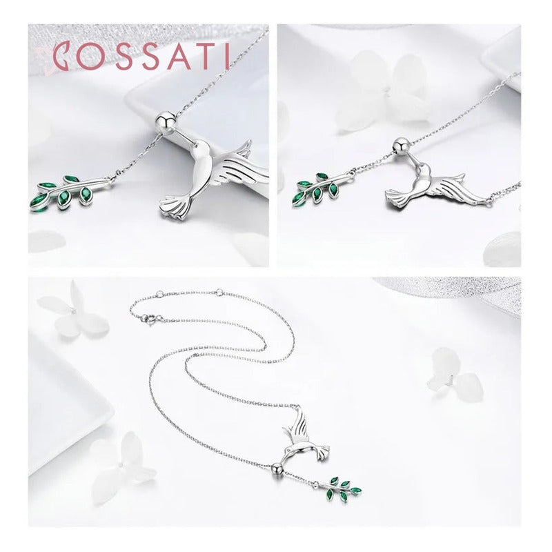 Gargantilla Collar Plata De Ley S925 Scn217 Ave Colibrí