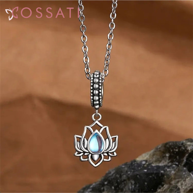 Charm Dije Plata De Ley S925 Cossati Scc2847 Flor De Loto