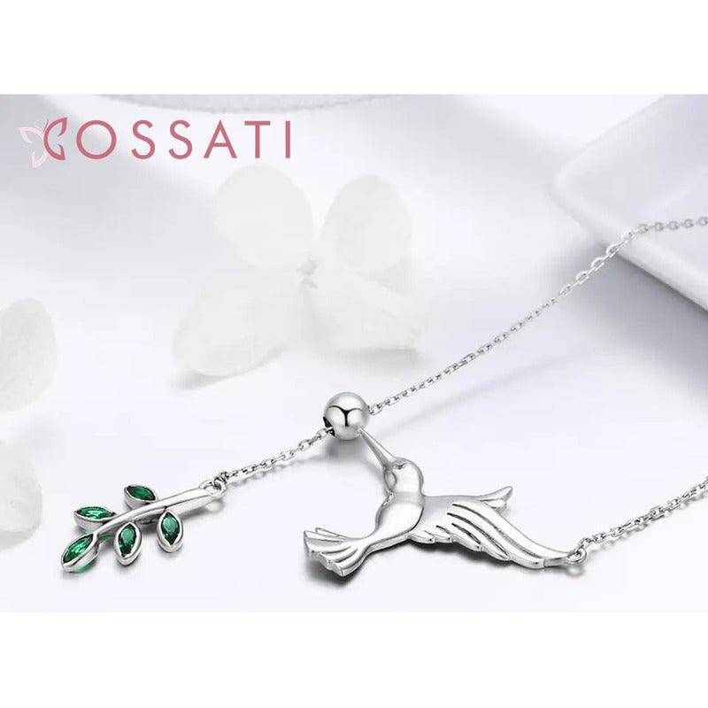 Gargantilla Collar Plata De Ley S925 Scn217 Ave Colibrí