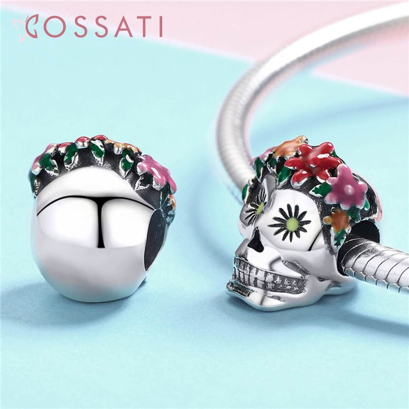 Charm De Plata Esterlina 925 Scc888 100% Original Calavera