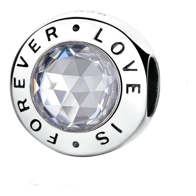 Charm De Plata Esterlina 925 Pas342 100% Original Love Is Forever