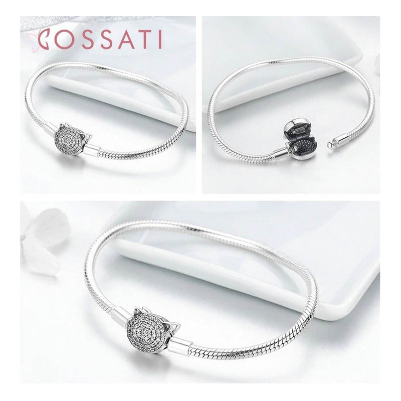 Pulsera De Plata Esterlina 925 Scb053 Original - Para Mujer