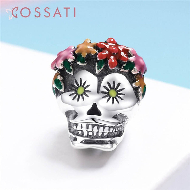 Charm De Plata Esterlina 925 Scc888 100% Original Calavera