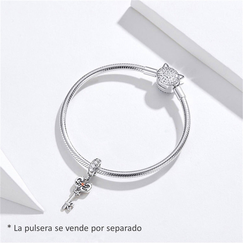Charm De Plata Esterlina 925 Bsc092 100% Original Llave