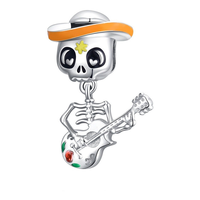 Charm Halloween De Plata Esterlina 925 Bsc327 Original