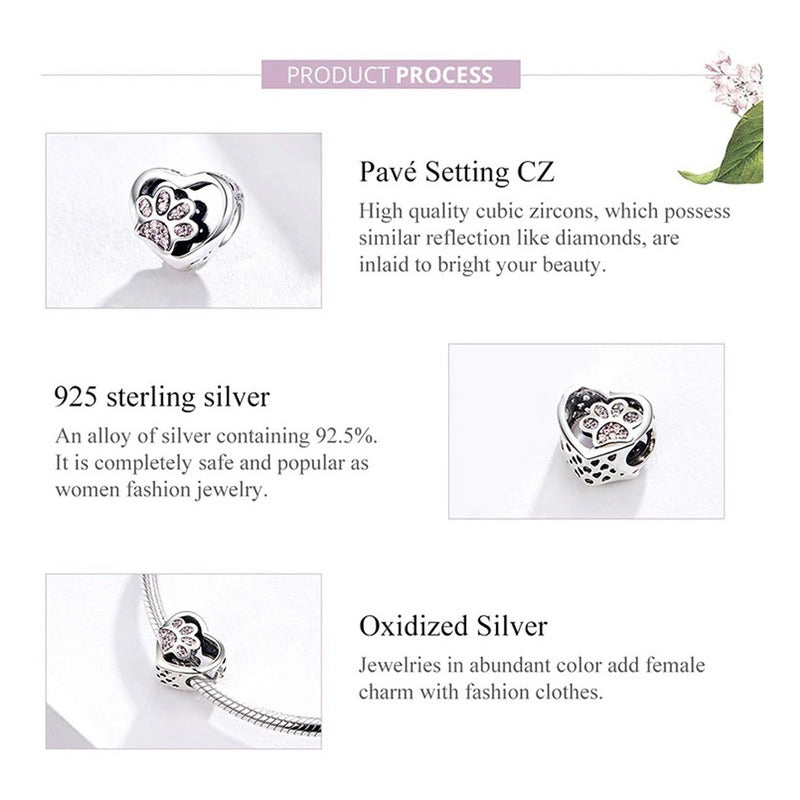 Charm De Plata Esterlina 925 Scc1191 100% Original