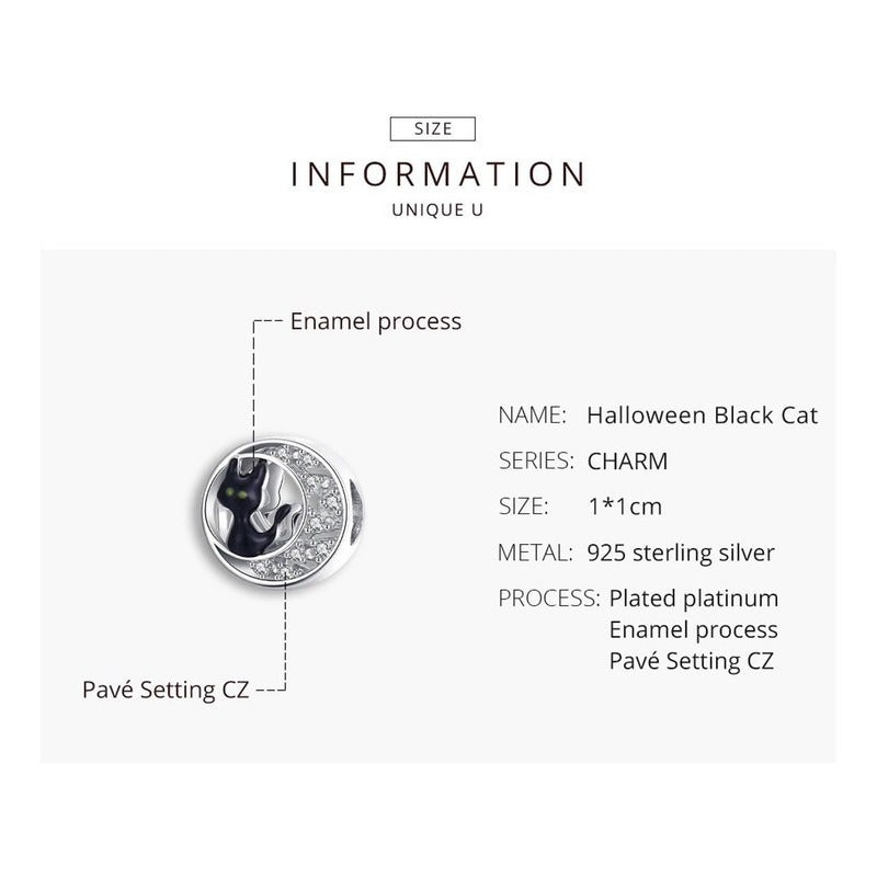 Charm Halloween De Plata Esterlina 925 Bsc325 Original