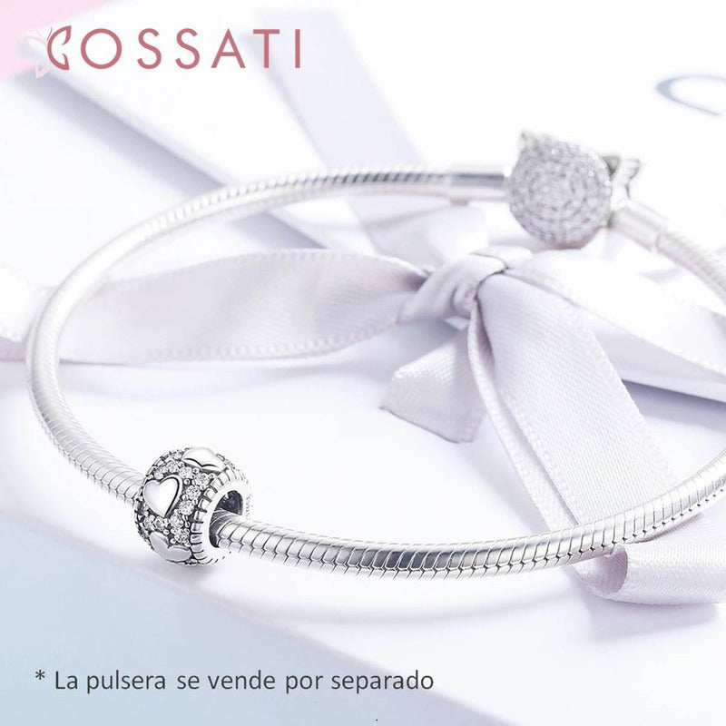Charm De Plata Esterlina 925 Scc798 100% Original Corazones