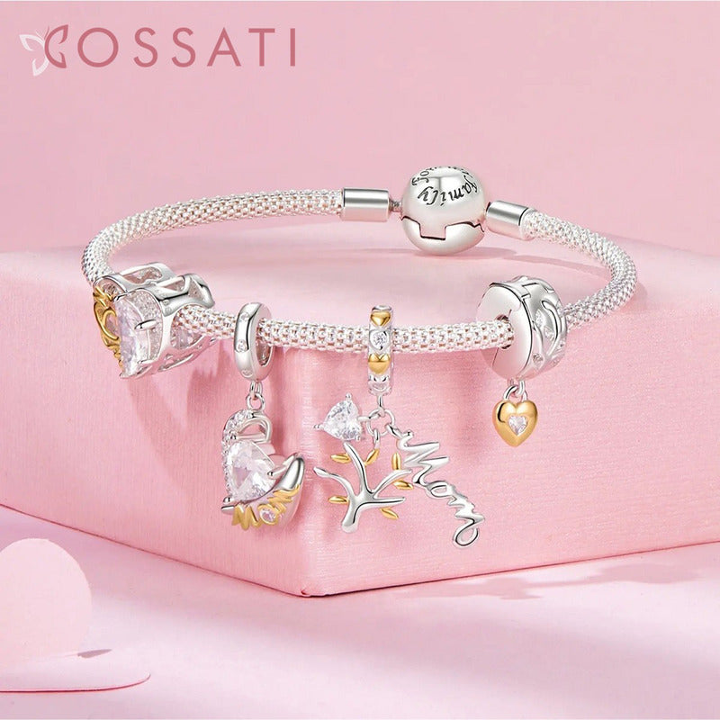 Charm Dije Plata De Ley S925 Cossati Bsc1002 Corazón Mom