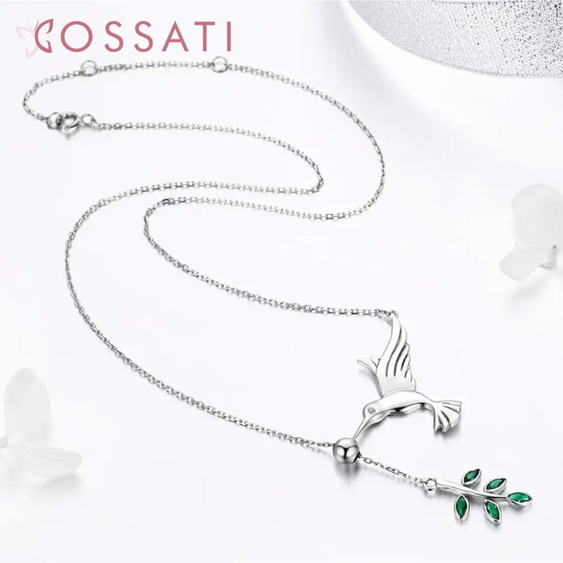 Gargantilla Collar Plata De Ley S925 Scn217 Ave Colibrí