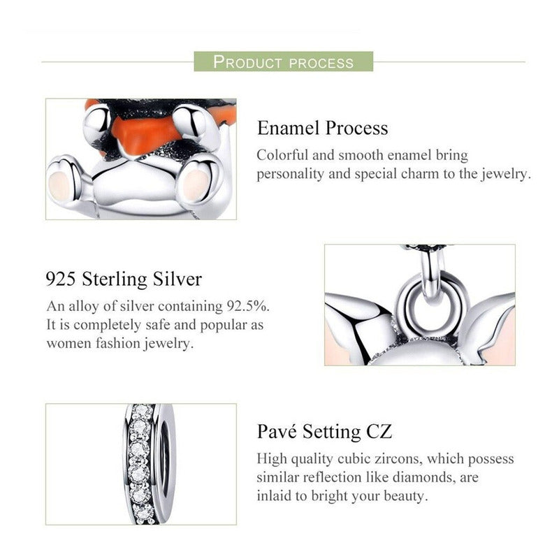 Charm De Plata Esterlina 925 Bsc072 Original