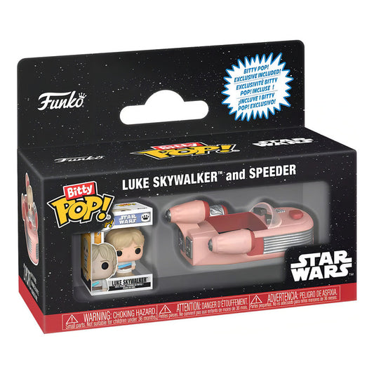 Funko Bitty Pop Ride Mini Luke Skywalker Y Vehiculo Speeder