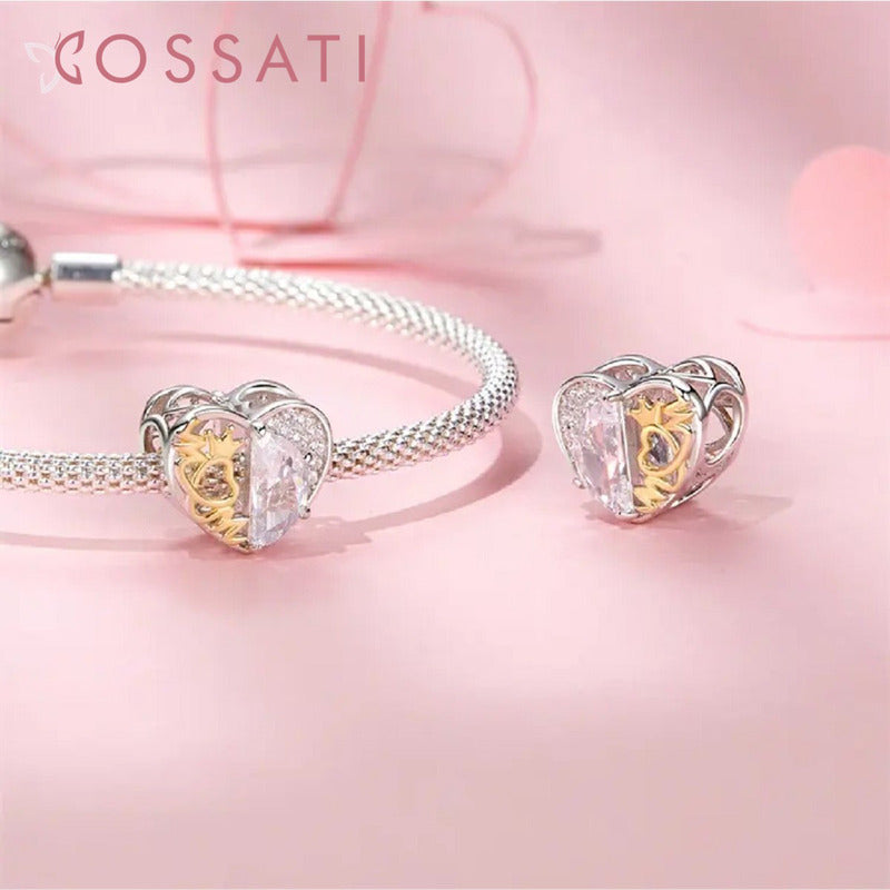 Charm Dije Plata De Ley S925 Cossati Bsc1002 Corazón Mom