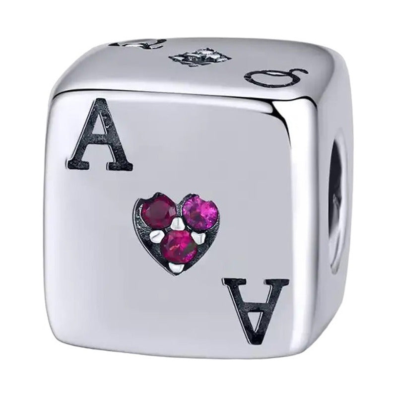 Charm Dije Plata Ley 925 Cossati Scc1440 Dado De La Suerte