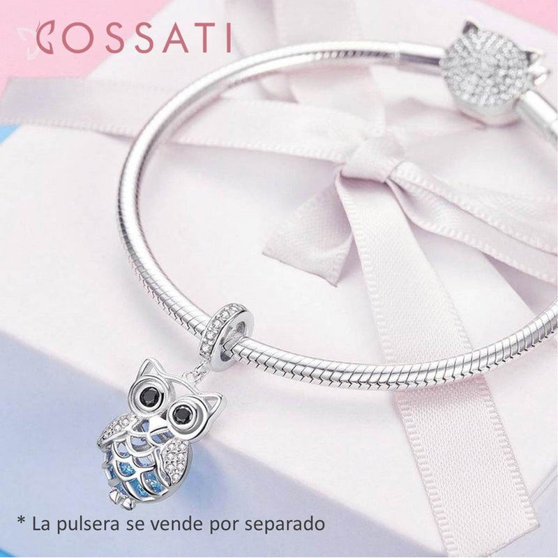 Charm De Plata Esterlina 925 Scc1124 100% Original Búho