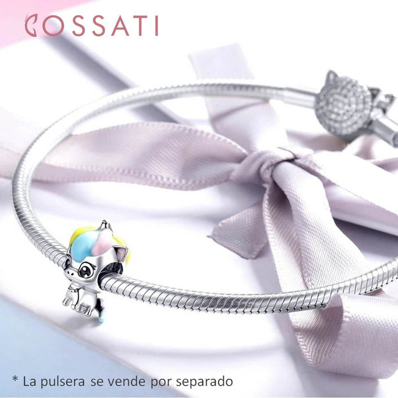 Charm De Plata Esterlina 925 Bsc059 100% Original Unicornio