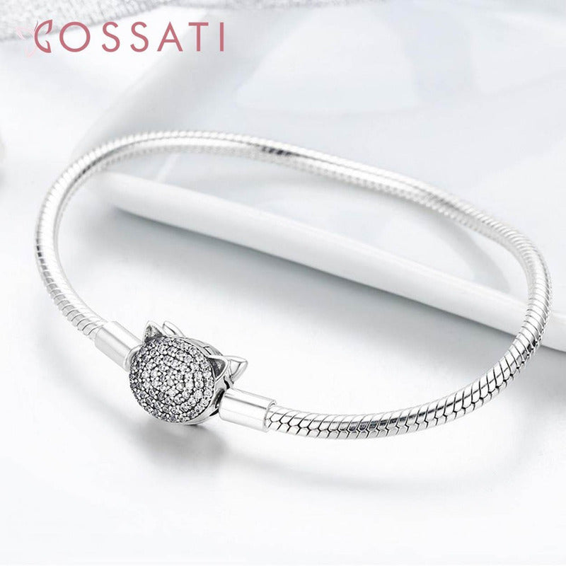Pulsera De Plata Esterlina 925 Scb053 Original - Para Mujer