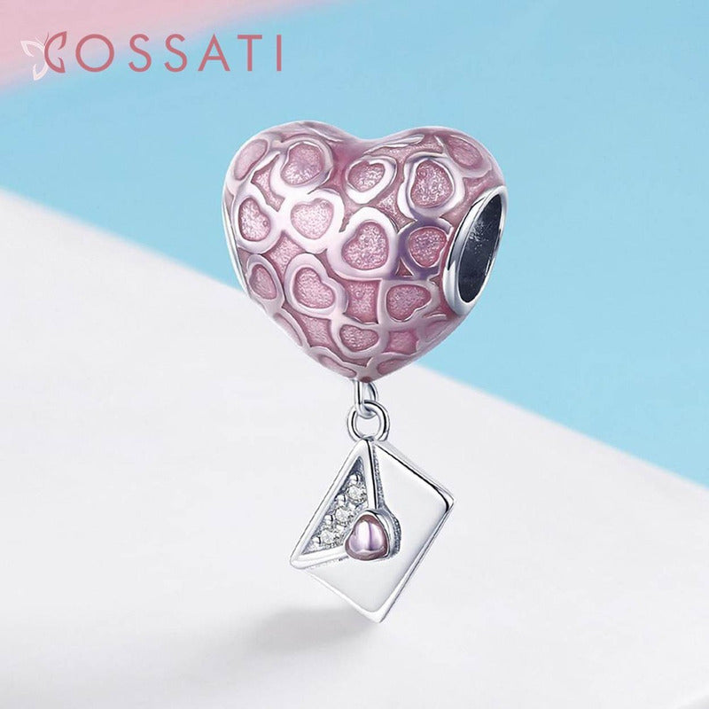 Charm De Plata Esterlina 925 Scc1080 100% Original Corazón