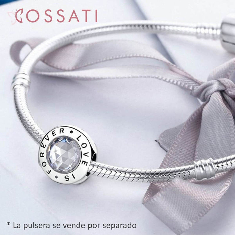 Charm De Plata Esterlina 925 Pas342 100% Original Love Is Forever