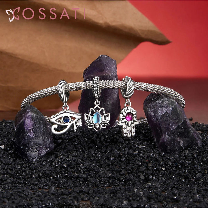 Charm Dije Plata De Ley S925 Cossati Scc2849 Ojo Egipcio