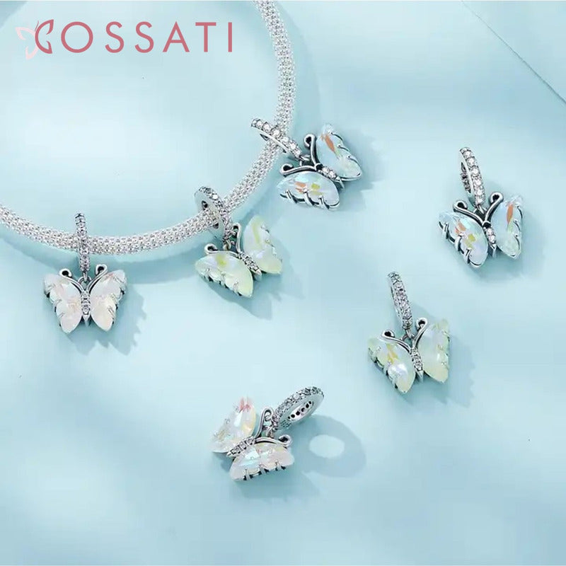 Charm Dije Plata De Ley 925 Cossati Scc2305 Mariposa Aurora