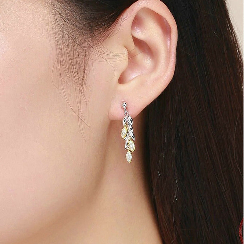 Aretes Pendientes De Plata Esterlina 925 Bse025 Original