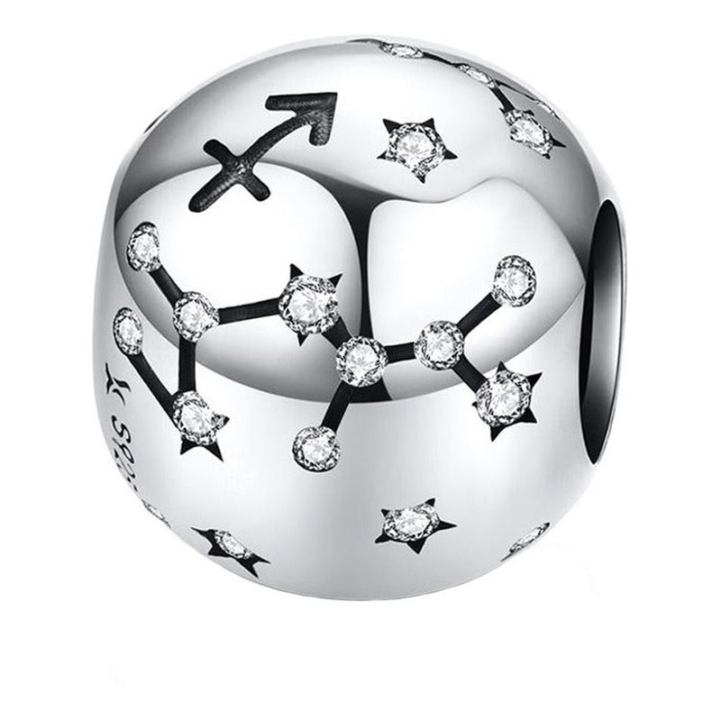 Charm De Plata Esterlina 925 Scc1218 Signos Del Zodiaco Color Sagitario - 9