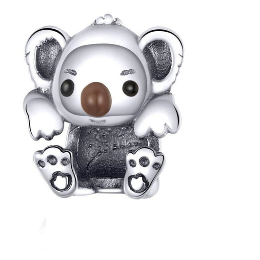 Charm De Plata Esterlina 925 Scc1304 100% Color Koala Bebé