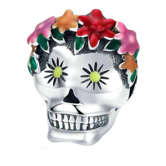 Charm De Plata Esterlina 925 Scc888 100% Original  Calavera