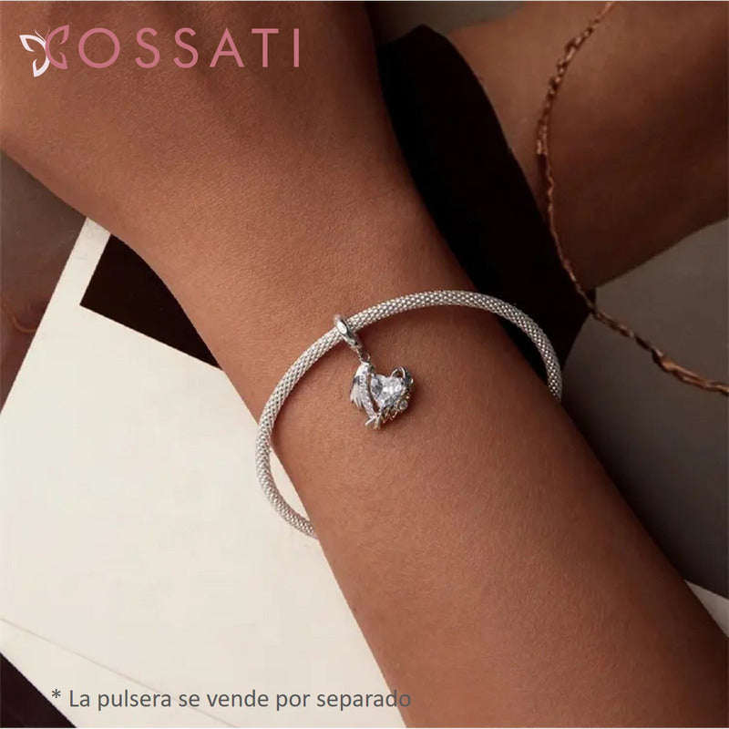 Charm Dije Plata De Ley S925 Cossati Bsc1001 Corazón Mom
