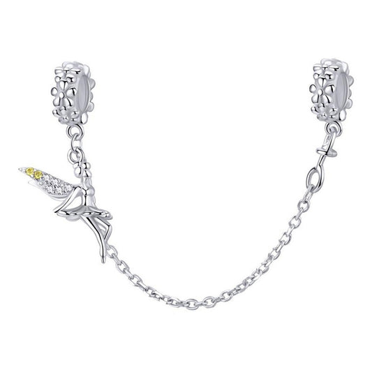 Cadena De Seguridad De Plata Esterlina S925 Cossati Scc1278