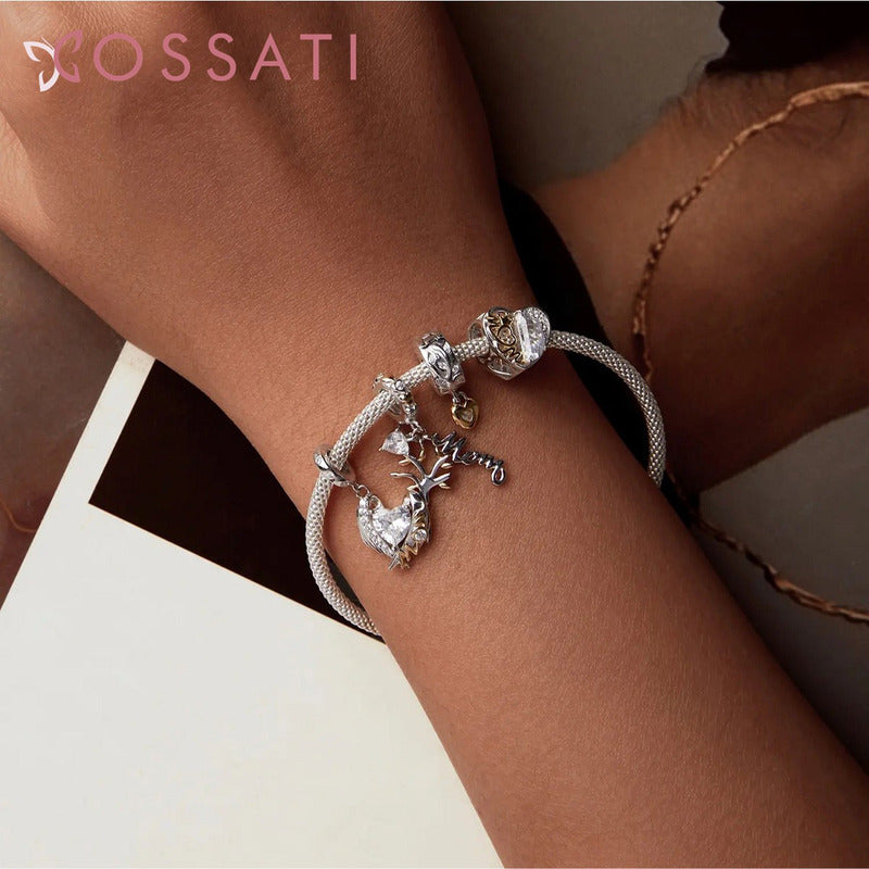 Charm Dije Plata De Ley S925 Cossati Bsc1001 Corazón Mom