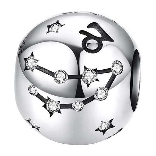 Charm De Plata Esterlina 925 Scc1218 Signos Del Zodiaco Color Capricornio - 10