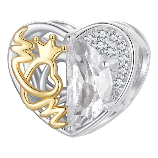 Charm Dije Plata De Ley S925 Cossati Bsc1002 Corazón Mom