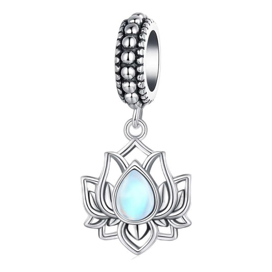 Charm Dije Plata De Ley S925 Cossati Scc2847 Flor De Loto