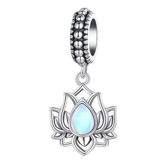 Charm Dije Plata De Ley S925 Cossati Scc2847 Flor De Loto