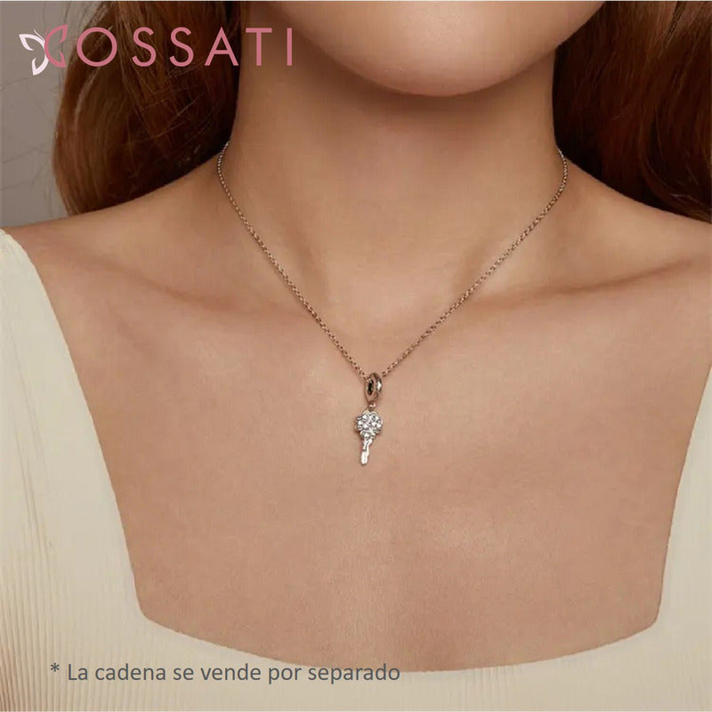 Charm Dije Plata De Ley S925 Cossati Scc2850 Llave Suerte