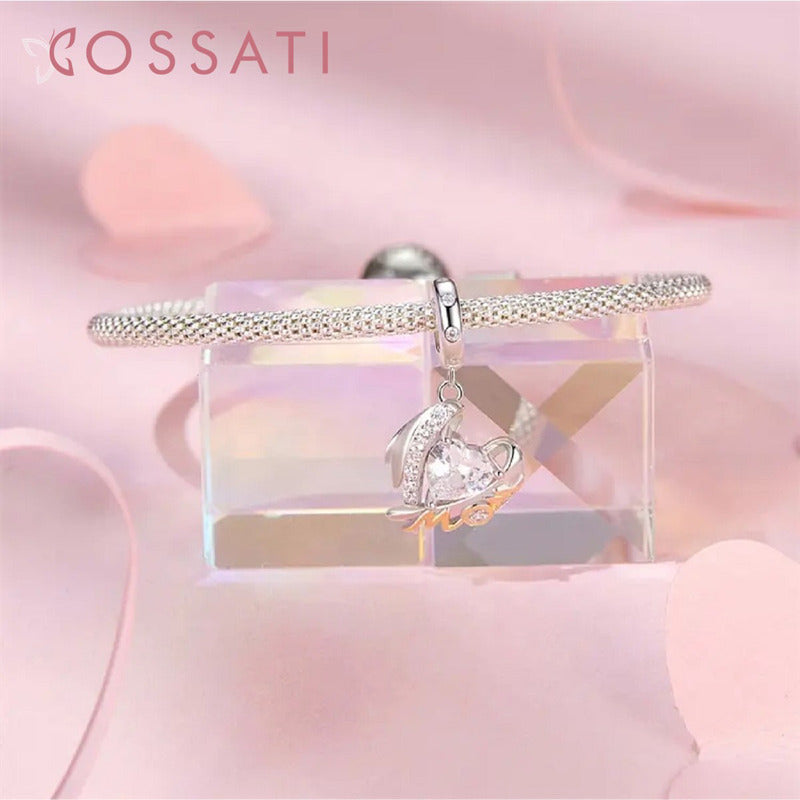 Charm Dije Plata De Ley S925 Cossati Bsc1001 Corazón Mom